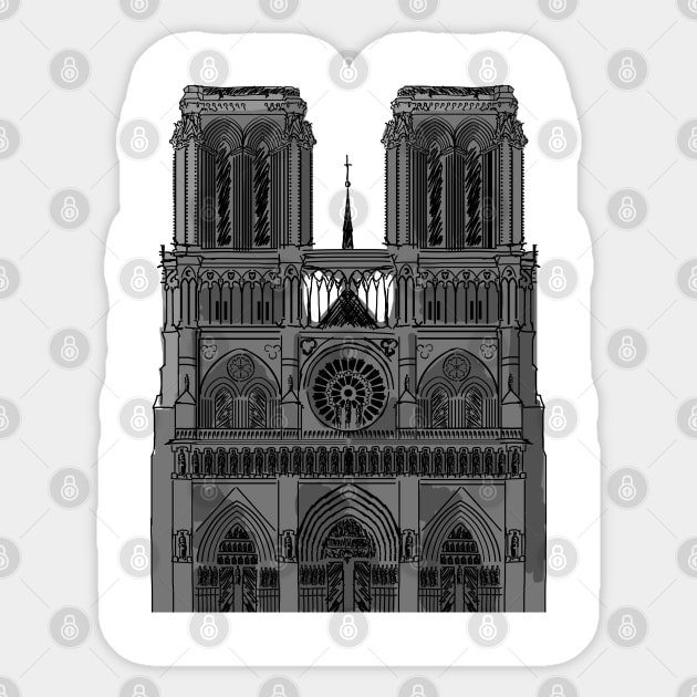 Notre Dame Paris Sticker by citypanda